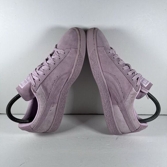 Puma Seude Classic Emboss Pink Lace Up Athletic Shoes Sneakers Women's Size 7.5 - Picture 5 of 8